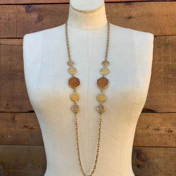 Vintage 70s Sarah Coventry Taste of Honey Necklace - Picture 4 of 6